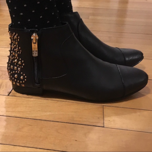 BCBGeneration Logan Studded Ankle Leather Booties - Picture 9 of 9